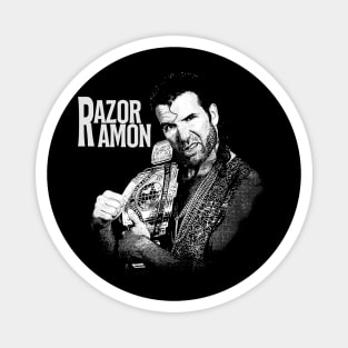 razor ramon black and white Magnet